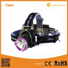 2X 18650 Rechargeable CREE Xm-L T6 LED Headlamp (POPPAS- T90C)